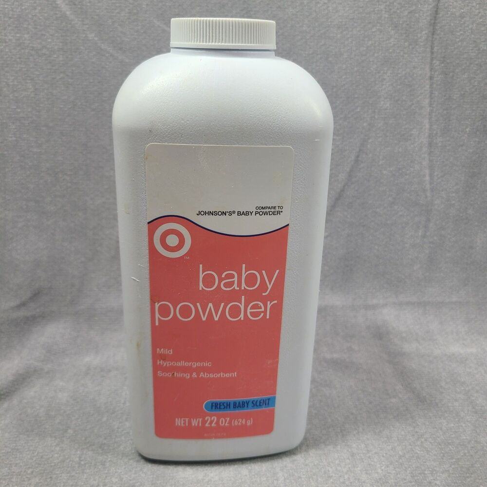 Talc Baby Powder Target Talcum, Fragrance Formula 22 Oz Half Full - Picture 1 of 2